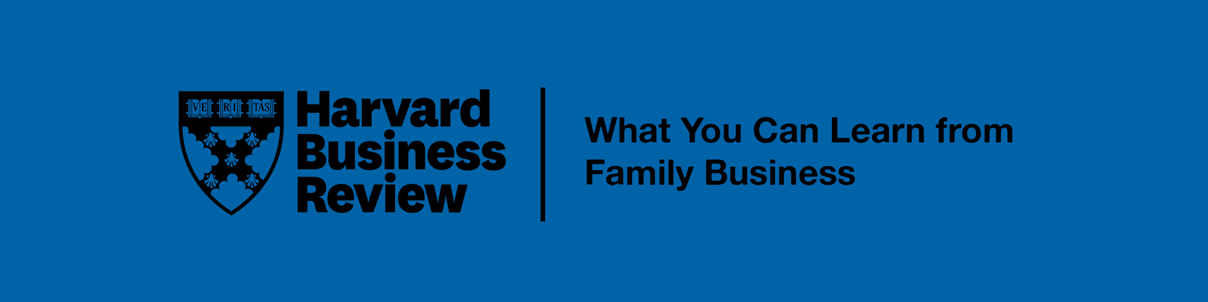 What You Can Learn from Family Business